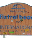 Sign for Fistral Beach