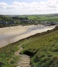 From Coast Path looking into Mawgan Porth